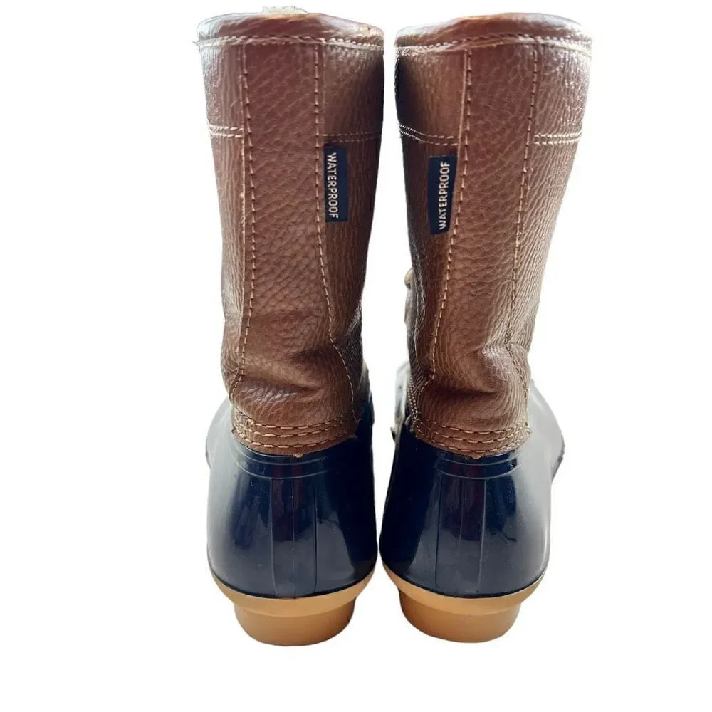 JBU By Jambu Women's Maplewood Waterproof Rain Boots Chocolate Brown Size 7M